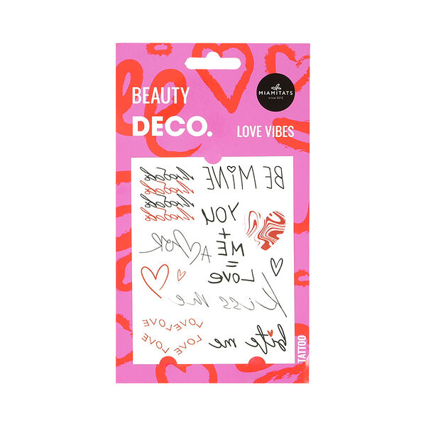 Набор переводных татуировок Deco Love by Miami tattoos love vibes для тела 