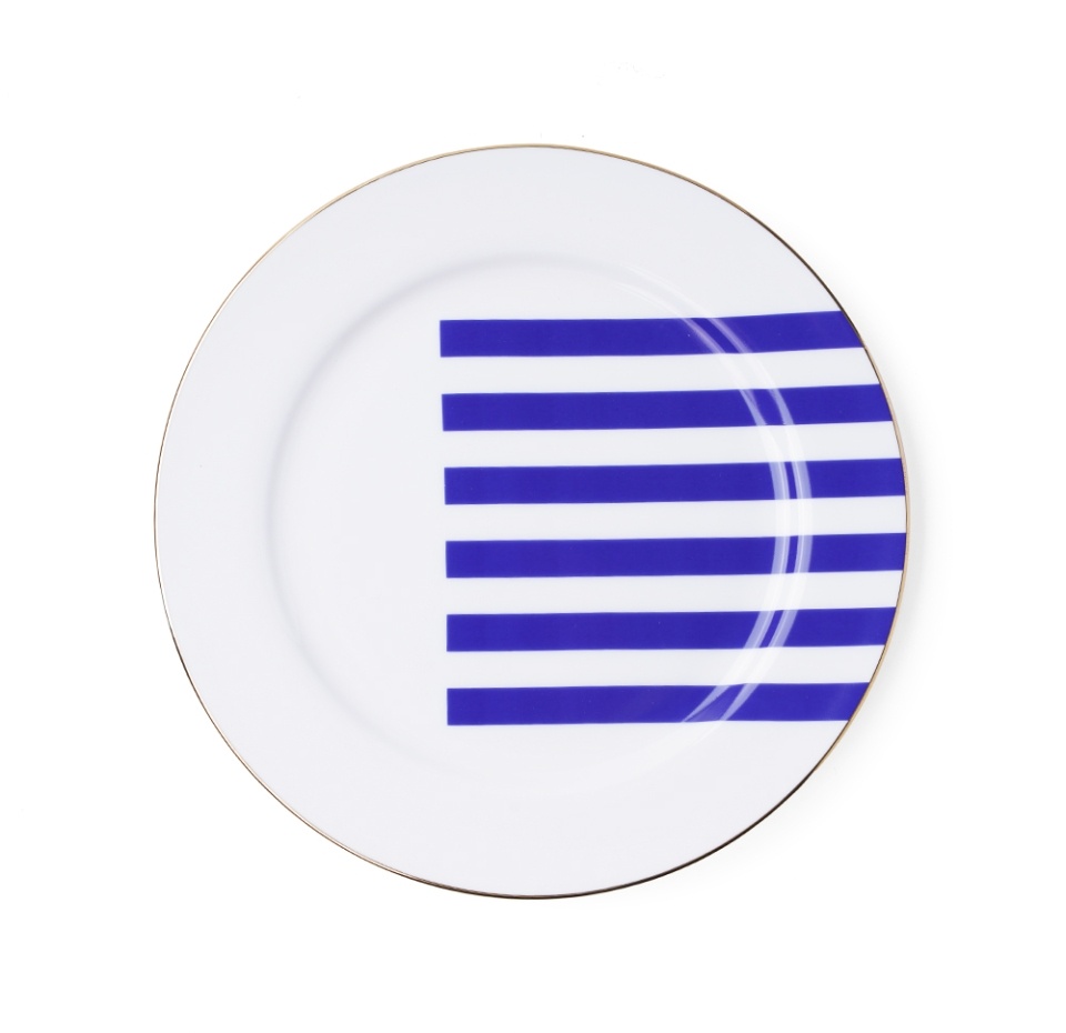 

Тарелка плоская Императорский фарфоровый завод синий 200 мм