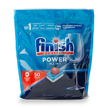 Таблетки для посудомоечных машин Finish All in 1 Max 50 шт