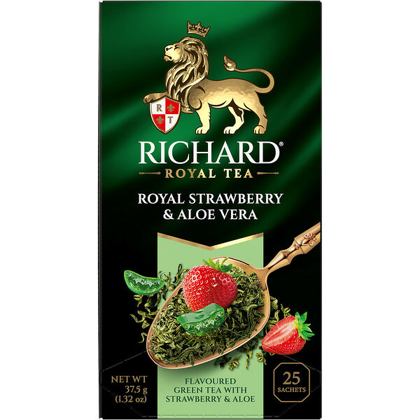 Чай зеленый Richard Royal Strawberry & Aloe Vera 25п*1,5г