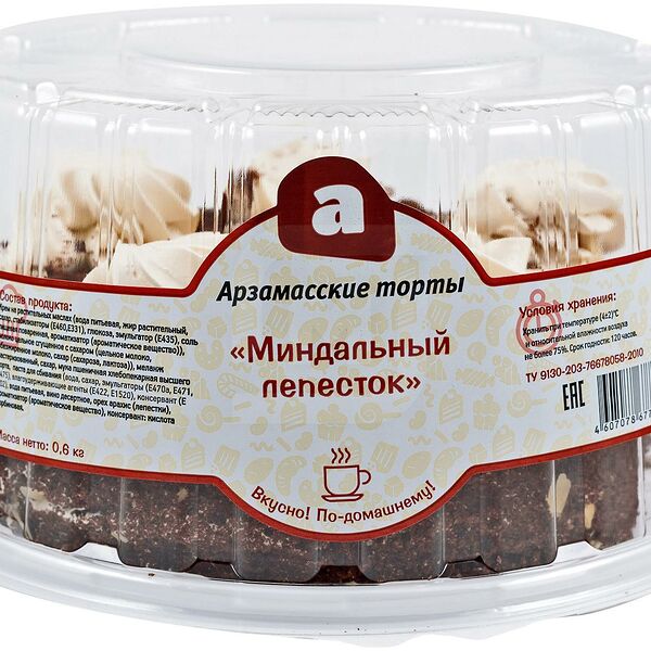 Торт Арзамасский хлеб Миндальный лепесток