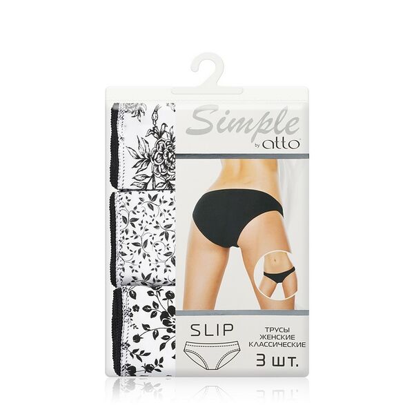 Женские трусы Atto Simple TK-38, XL, 3шт