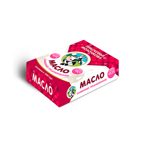 БЗМЖ Масло ПРАСКОВЬЯ МОЛОЧКОВА сливочное традиционное 82,5%, 180 г