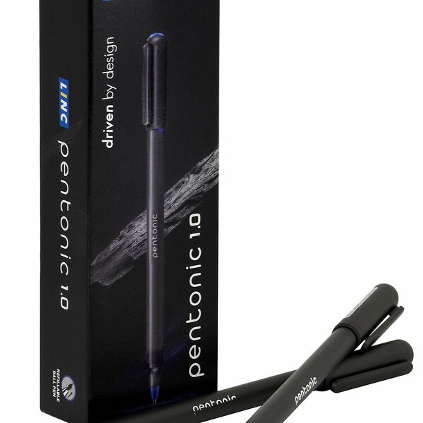 Ручка шариковая Linc Pentonic Silver синий 1мм серый кругл корп игольчатый наконечник