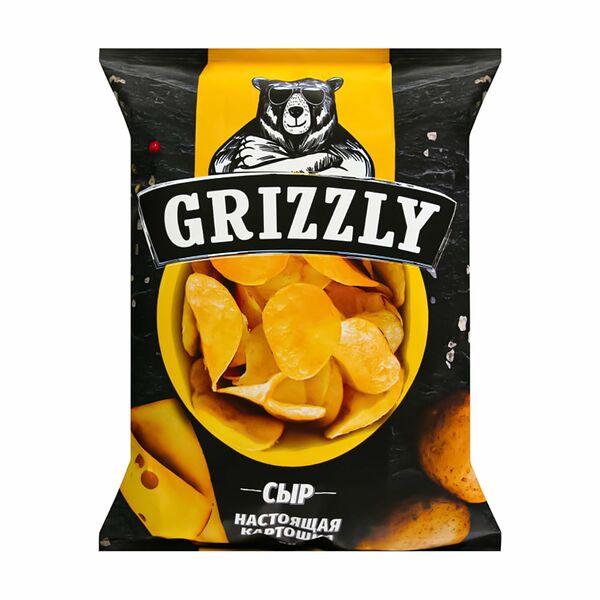 Чипсы картофельные, GRIZZLY, 55 г, в ассортименте