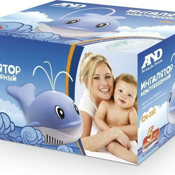 A&D CN-232 ингалятор компрессорный детский китёнок