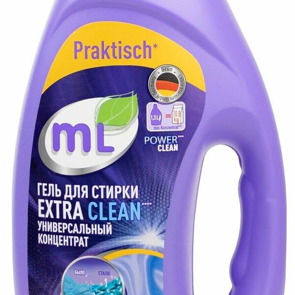 Гель для стирки Meine Liebe Extra Clean Эффективная формула Универсальный 1.3 л