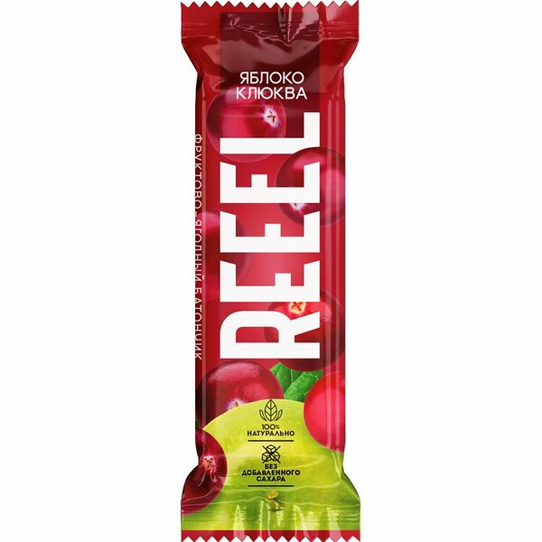 Батончик Reeel яблоко, клюква