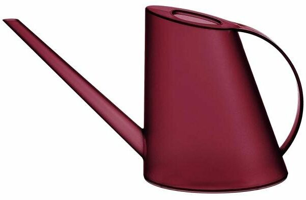 Лейка для комнатных растений прозрачно-бордовая, 1,5 л