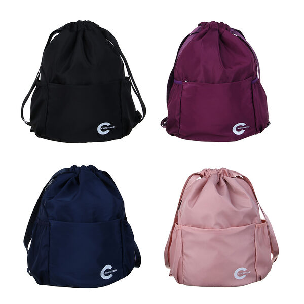 Рюкзак - мешок 41х31х14см, 1 отд.на завязке, 4 кармана, широкий ремень, нейлон, 4 цвета, в ассортименте