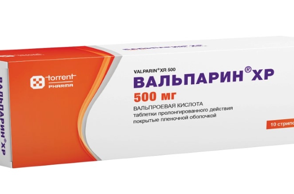 Вальпарин ХР таблетки 500 мг 100 шт