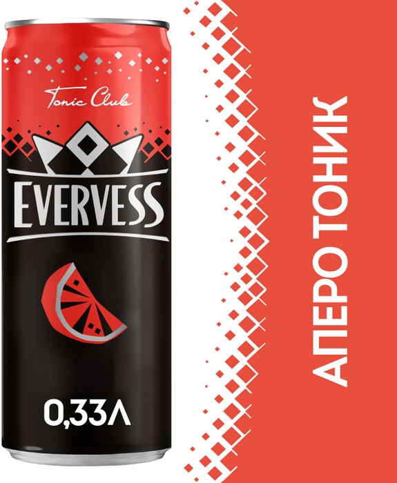 

Газированный напиток Evervess Итальянский Аперо 0.33 л