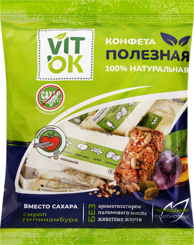 

Конфеты неглазированные Vitok с топинамбуром 150 г
