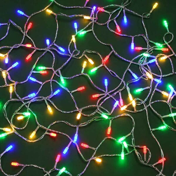 Сноу бум гирлянда эл. вьюн, 10м,100led, мульти, 8 реж, пвх проз, 220в