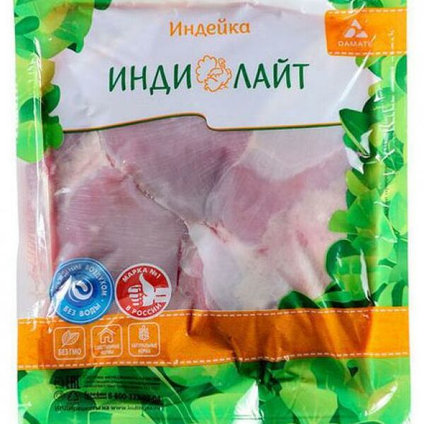 Филе бедра индейки Индилайт халяль охлажденное (0,9 - 1,2 кг), 1 упаковка ~ 1 кг, вес