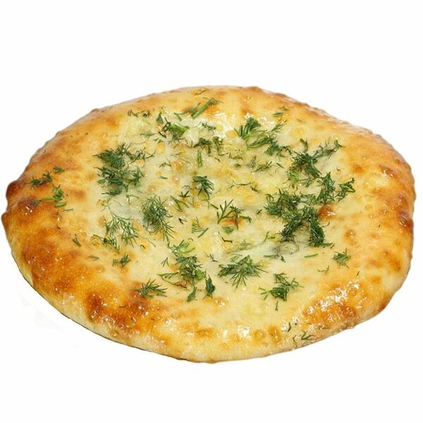 Лепешка сырная с зеленью и чесноком