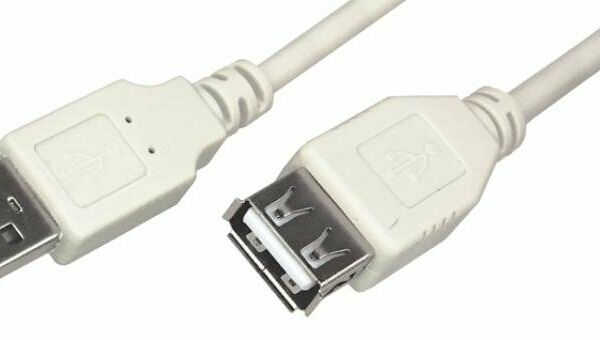 Удлинитель USB 2.0 AM/AF, 1.8 м, Rexant, сер, 18-1114