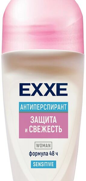 Дезодорант антиперспирант женский EXXE Sensitive защита и свежесть роликовый 50мл