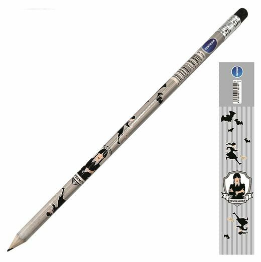 Набор карандашей Centrum Вэнсдэй чернографитовые НВ деревянные с ластиком, 3 шт