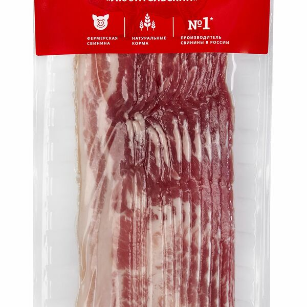 Бекон Мираторг Любительский охлажденный, нарезка, вакуумная упаковка