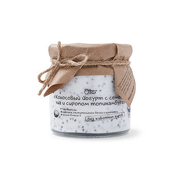 Кокосовый йогурт Yogurt Shop с семенами чиа и сиропом топинамбура