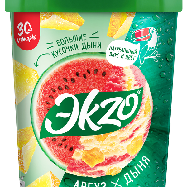 Мороженое Эkzo арбуз, дыня 520г