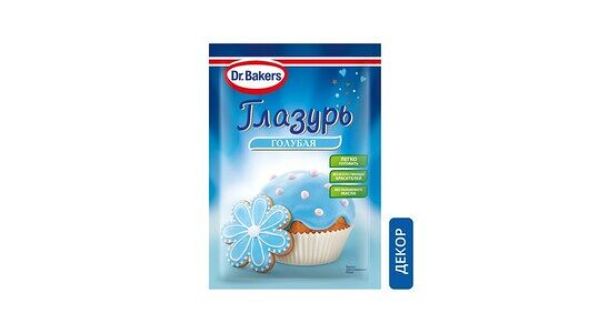 Глазурь Dr.Oetker Голубая 90г