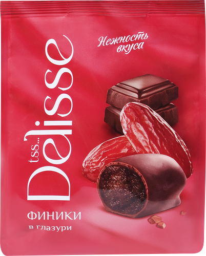 Конфеты DELISSE Финики в глазури, 200г