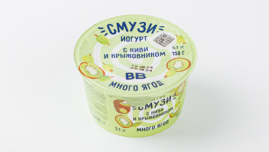 Йогурт Смузи с киви и крыжовником 150г