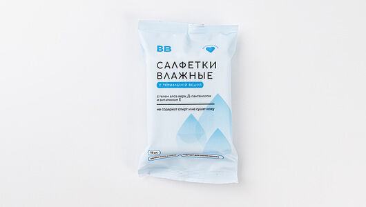 Салфетки влажные с термальной водой, 15 шт