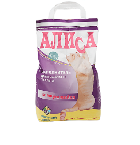 Наполнитель АЛИСА 4,6л комкующий/497390/0575