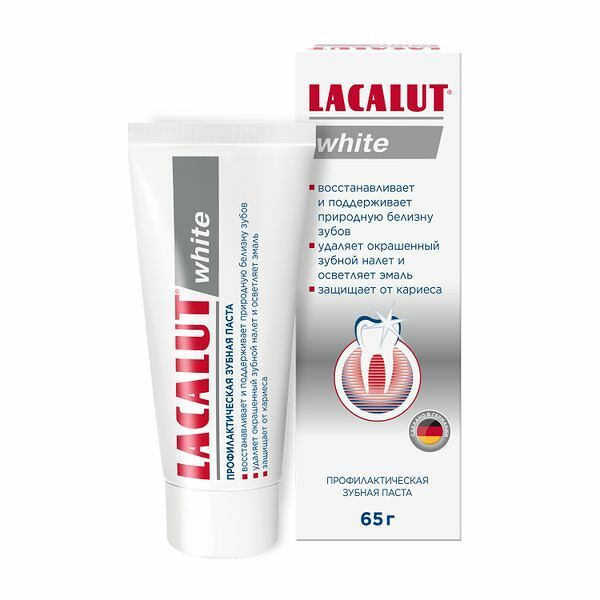 Зубная паста Lacalut White 65 г