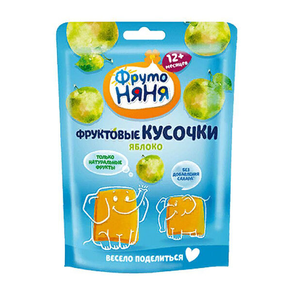 Фруто ньянья кусочки фруктов яблоко 15г