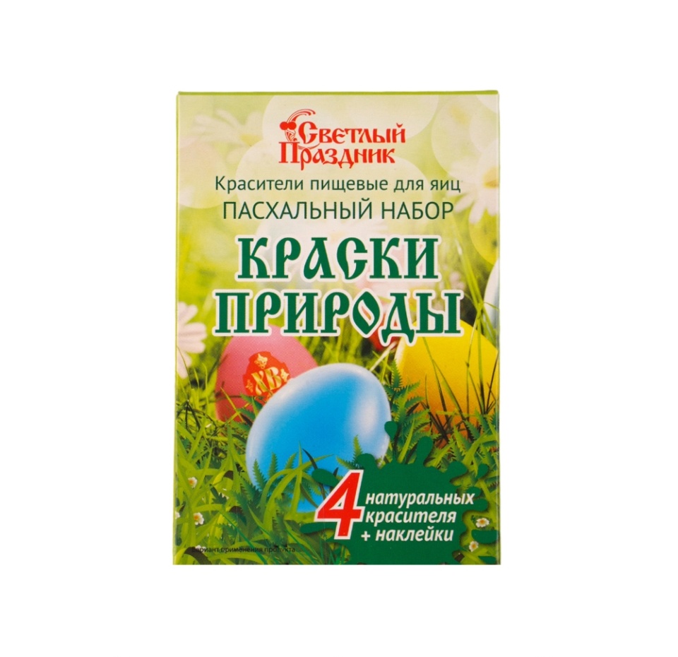 

Красители пищевые для яиц Светлый праздник Пасхальный набор Краски природы 5.2 г