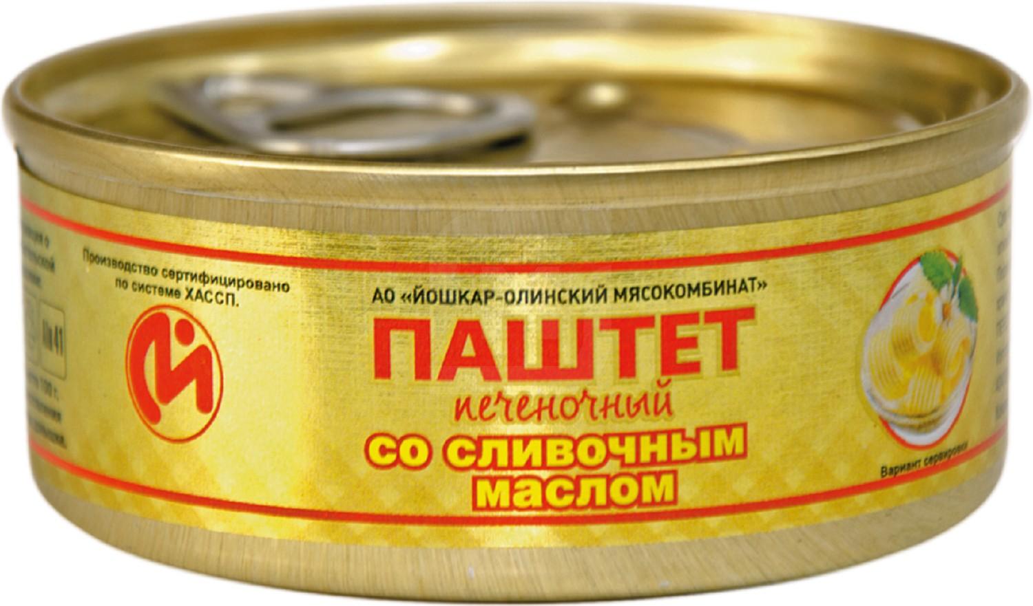 

Паштет Йошкар-Олинский МК печеночный со сливочным маслом ГОСТ