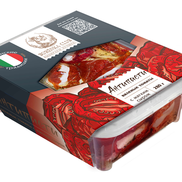 Антипасти BURЁNKA CLUB вяленые томаты 280г