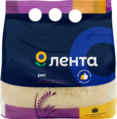 

Рис длиннозерный ЛЕНТА Жасмин, 2кг
