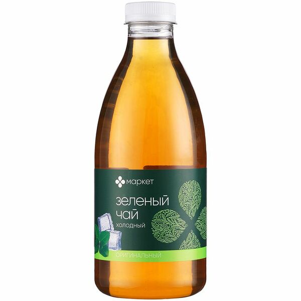 Чай холодный зелёный безалкогольный негазированный Маркет, 1л