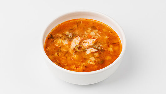 Солянка из семги и форели