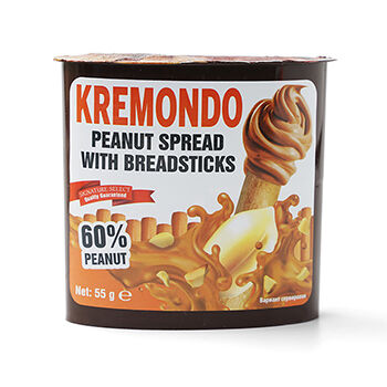 Набор Kremondo из пасты арахисовой и хлебных палочек 55г
