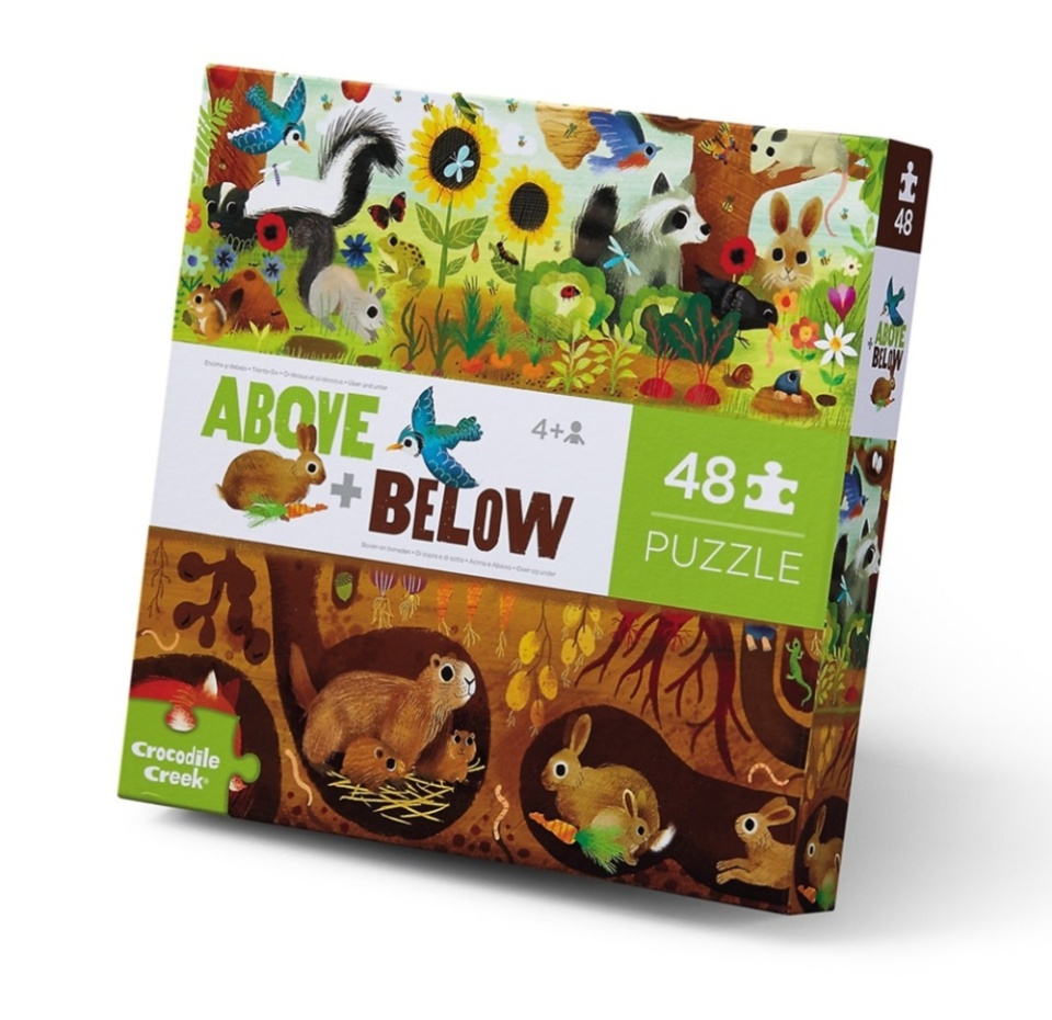 

Пазл Crocodile Creek "Над и под - В лесу" (48 деталей) 3+ Crocodile Creek Inc