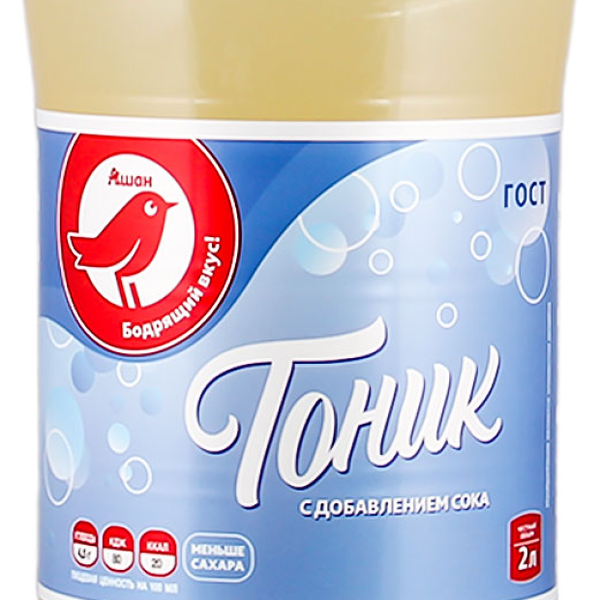 Напиток сильногазированный АШАН Красная птица Тоник безалкогольный