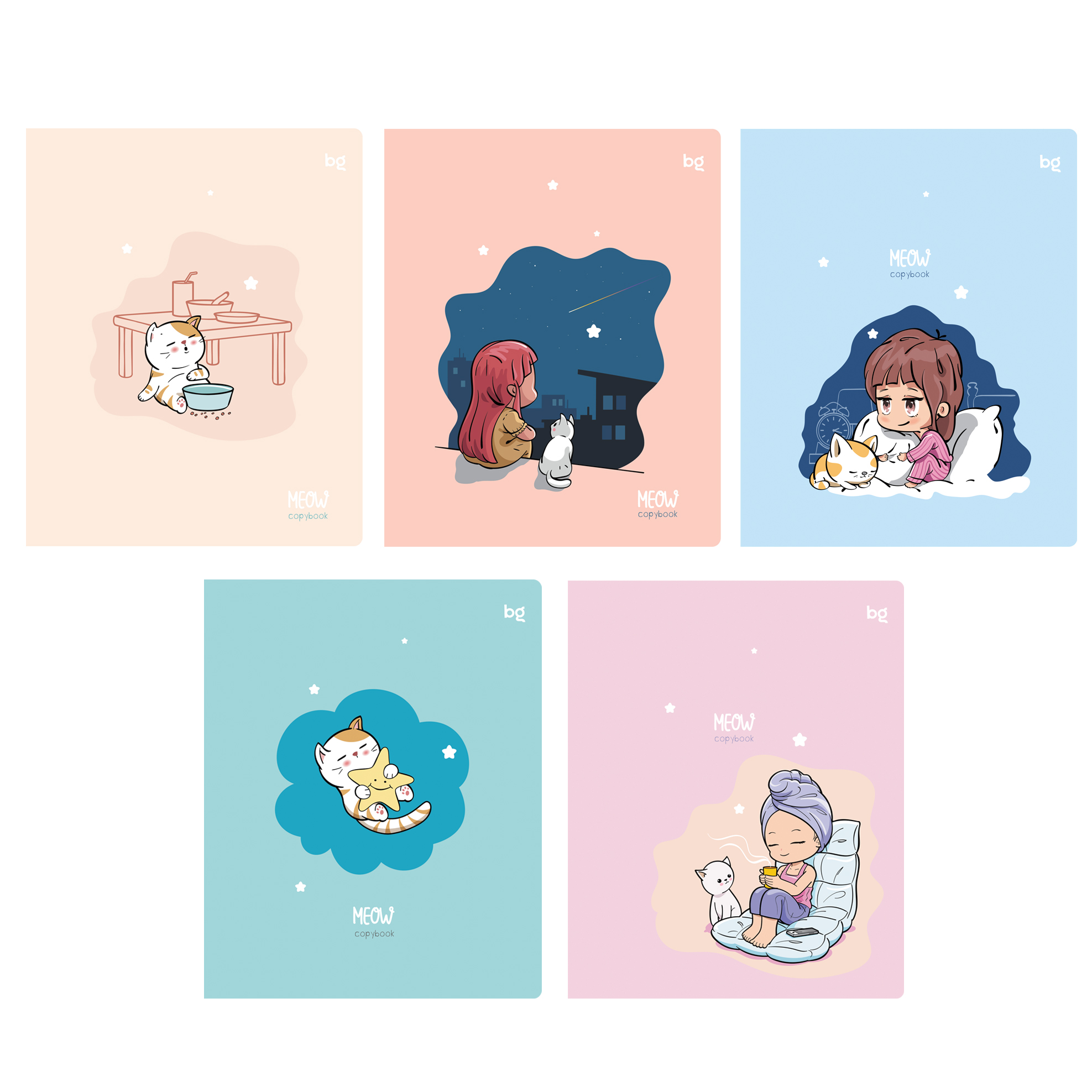 

Тетрадь BG Котики в ассортименте 48 листов 1шт