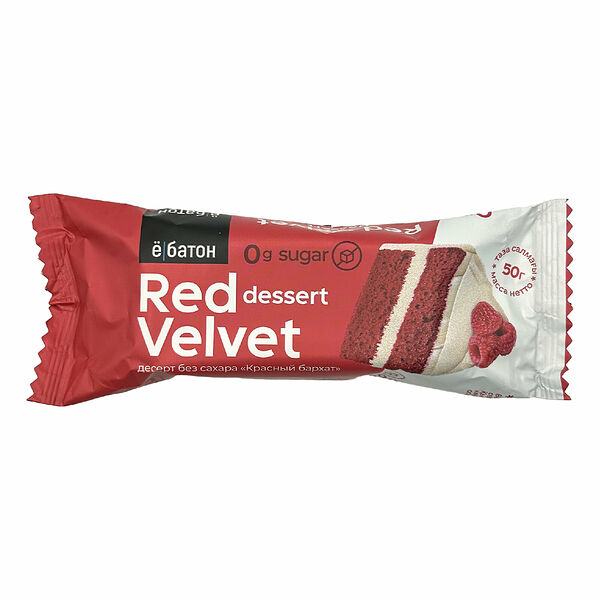 Батончик Ё батон Красный бархат без сахара