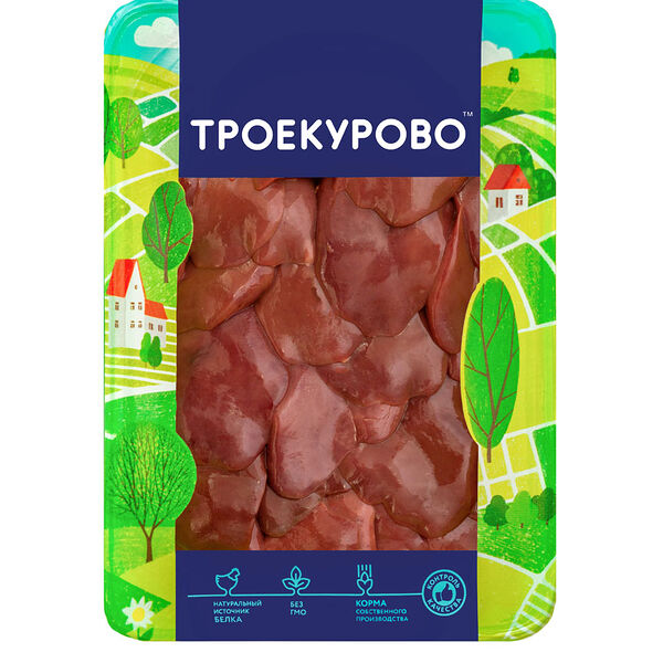 Печень цыпленка-бройлера Троекурово 500г
