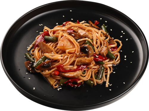 

Свинина вырезка в кисло-сладком соусе WOK c яичной лапшой, 400 г