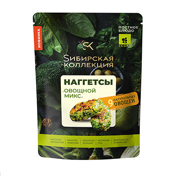 Наггетсы СИБИРСКАЯ КОЛЛЕКЦИЯ Овощной микс