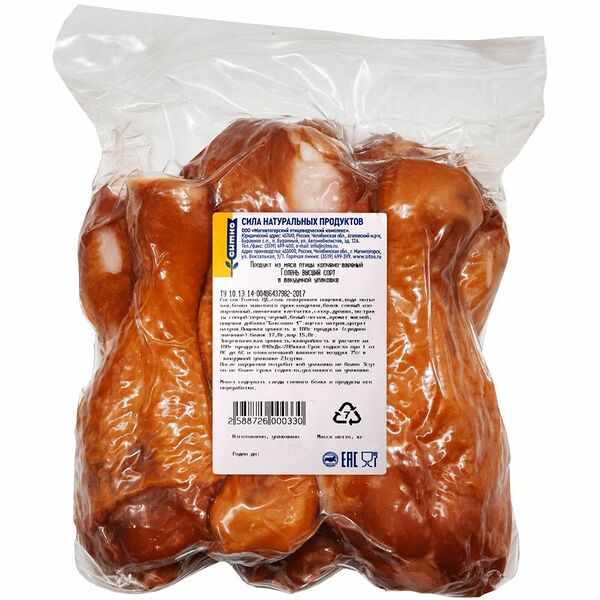 Голень цыплёнка-бройлера Ситно варёно-копчёная