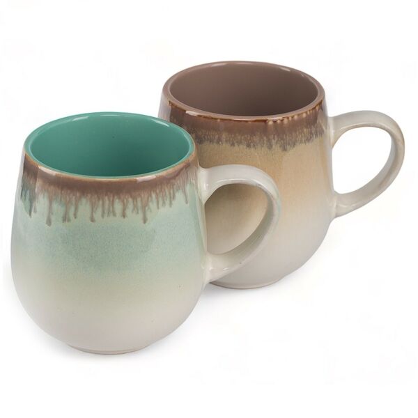 Кружка Domenik Magic Colors, 450 мл, керамика, бочонок, в ассортименте