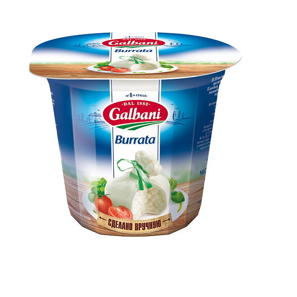 Сыр мягкий Буррата Гальбани 50% 200г /с рассолом 500г
